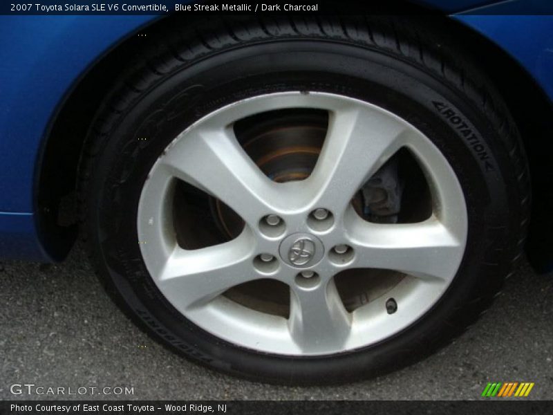 Blue Streak Metallic / Dark Charcoal 2007 Toyota Solara SLE V6 Convertible