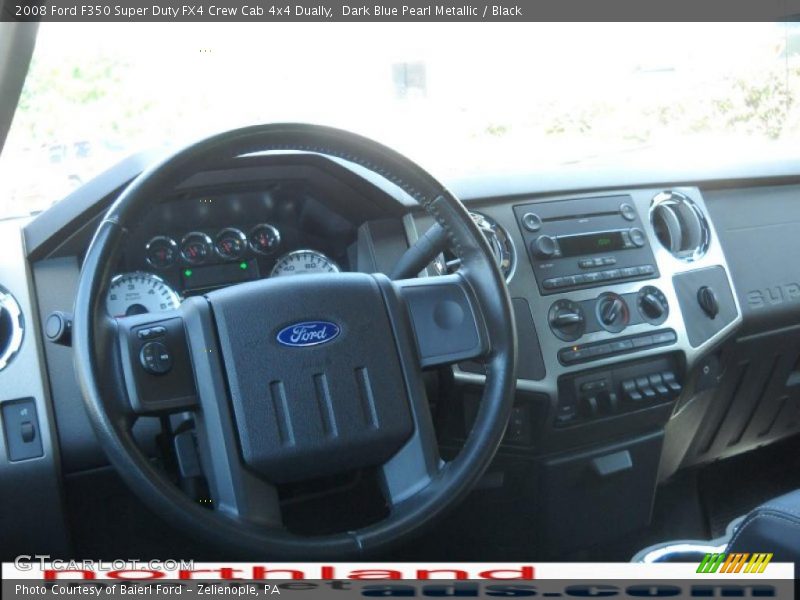 Dark Blue Pearl Metallic / Black 2008 Ford F350 Super Duty FX4 Crew Cab 4x4 Dually