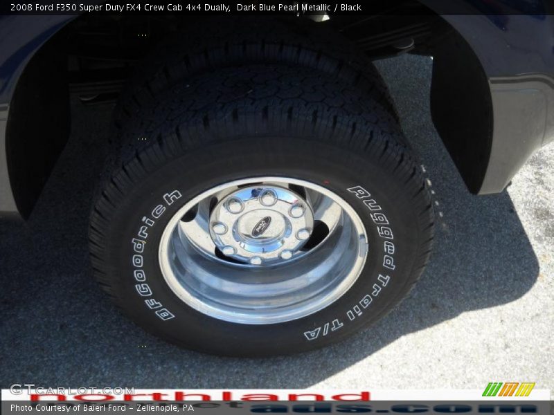 Dark Blue Pearl Metallic / Black 2008 Ford F350 Super Duty FX4 Crew Cab 4x4 Dually