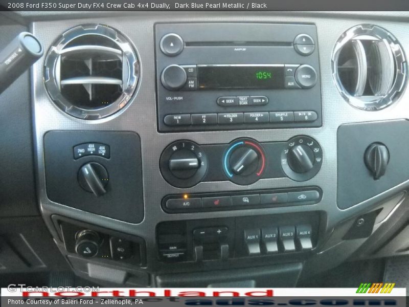 Dark Blue Pearl Metallic / Black 2008 Ford F350 Super Duty FX4 Crew Cab 4x4 Dually