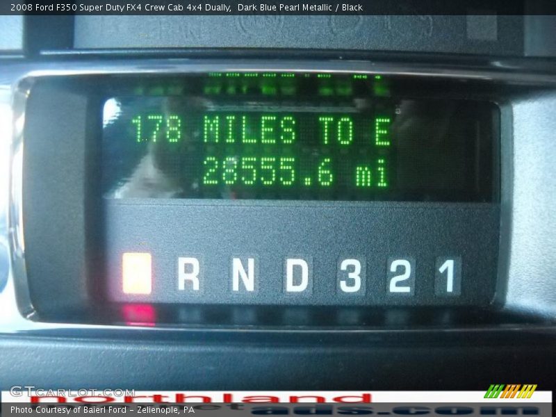 Dark Blue Pearl Metallic / Black 2008 Ford F350 Super Duty FX4 Crew Cab 4x4 Dually