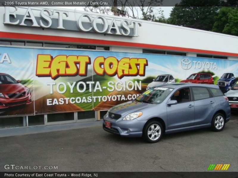Cosmic Blue Metallic / Dark Gray 2006 Toyota Matrix AWD