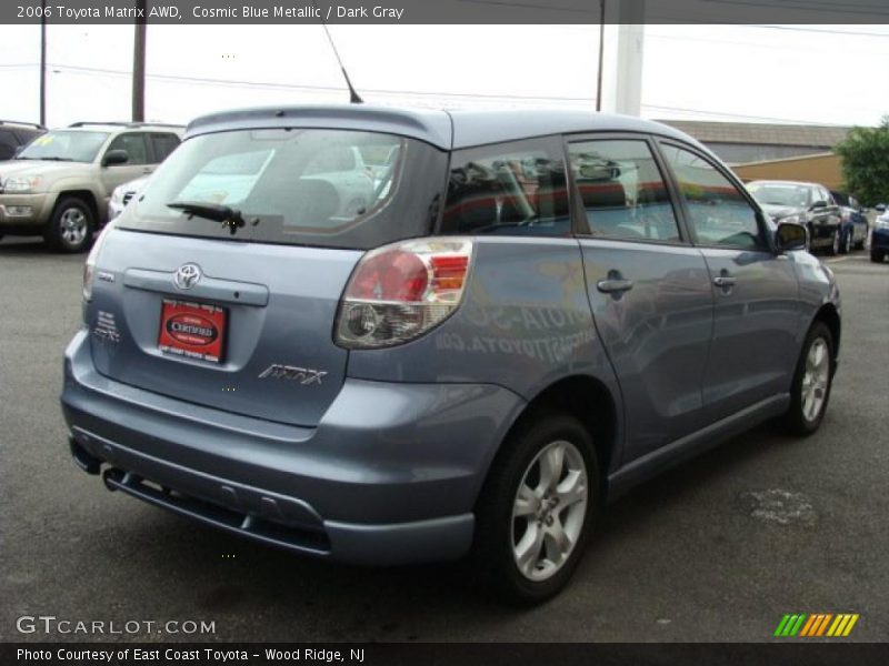 Cosmic Blue Metallic / Dark Gray 2006 Toyota Matrix AWD