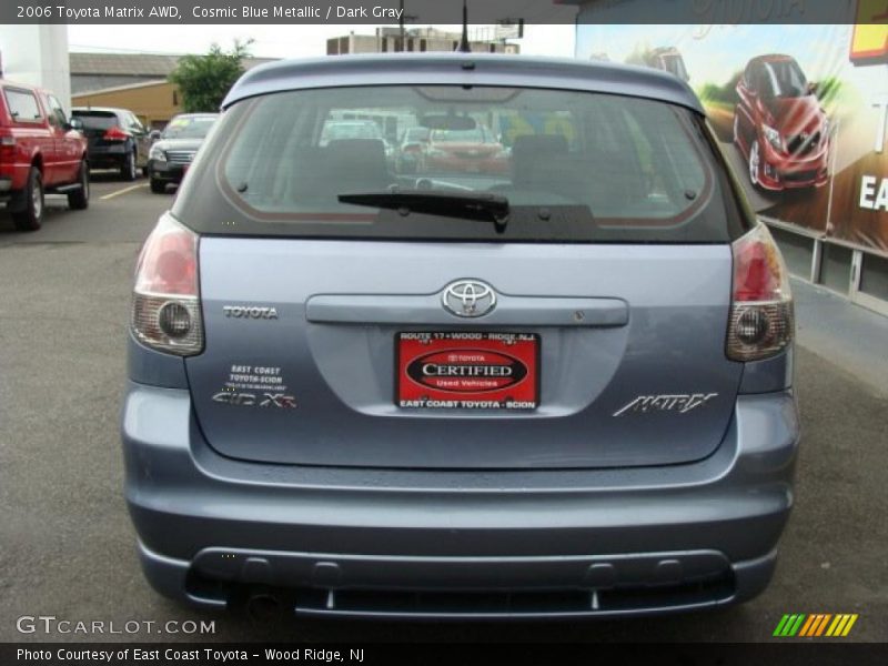 Cosmic Blue Metallic / Dark Gray 2006 Toyota Matrix AWD