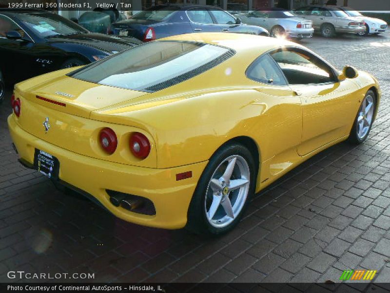 Yellow / Tan 1999 Ferrari 360 Modena F1