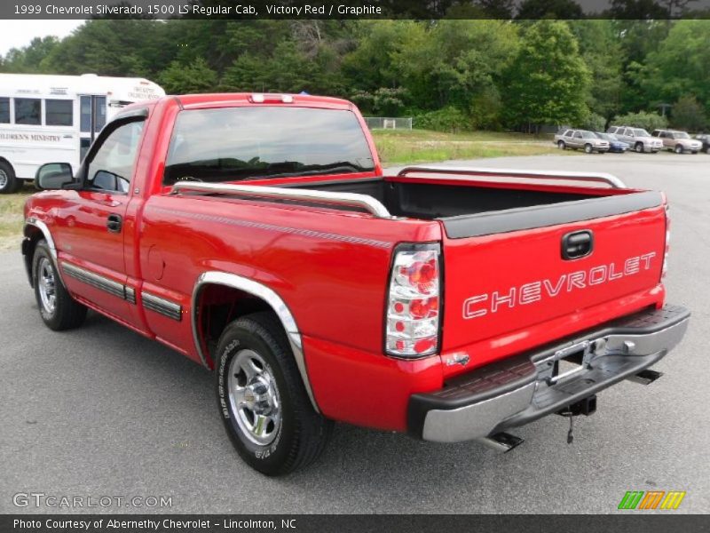 Victory Red / Graphite 1999 Chevrolet Silverado 1500 LS Regular Cab