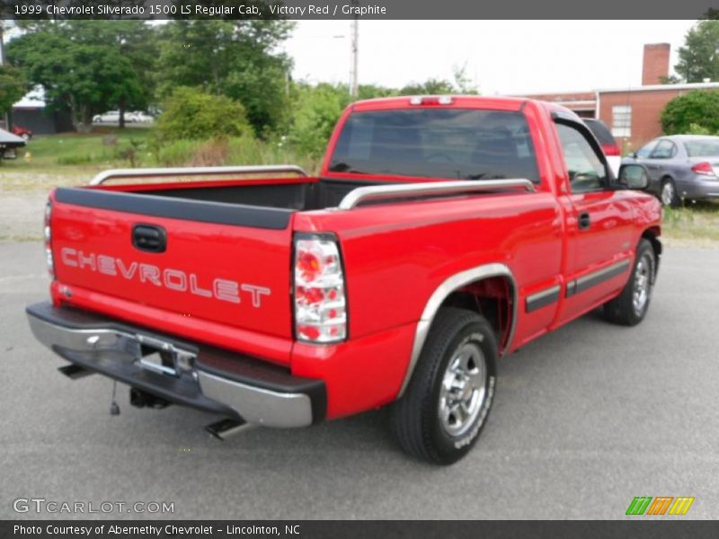 Victory Red / Graphite 1999 Chevrolet Silverado 1500 LS Regular Cab