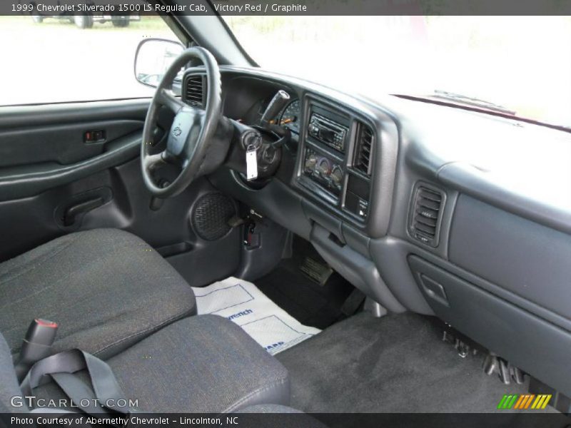 Victory Red / Graphite 1999 Chevrolet Silverado 1500 LS Regular Cab