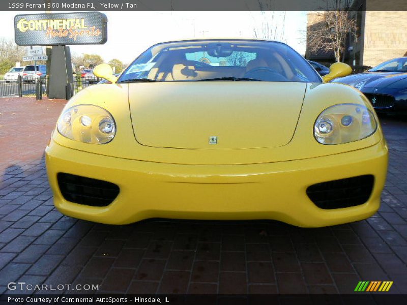 Yellow / Tan 1999 Ferrari 360 Modena F1