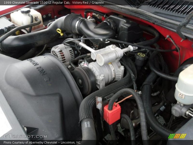 Victory Red / Graphite 1999 Chevrolet Silverado 1500 LS Regular Cab
