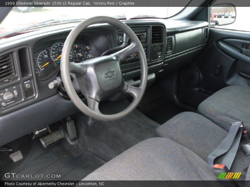 Victory Red / Graphite 1999 Chevrolet Silverado 1500 LS Regular Cab