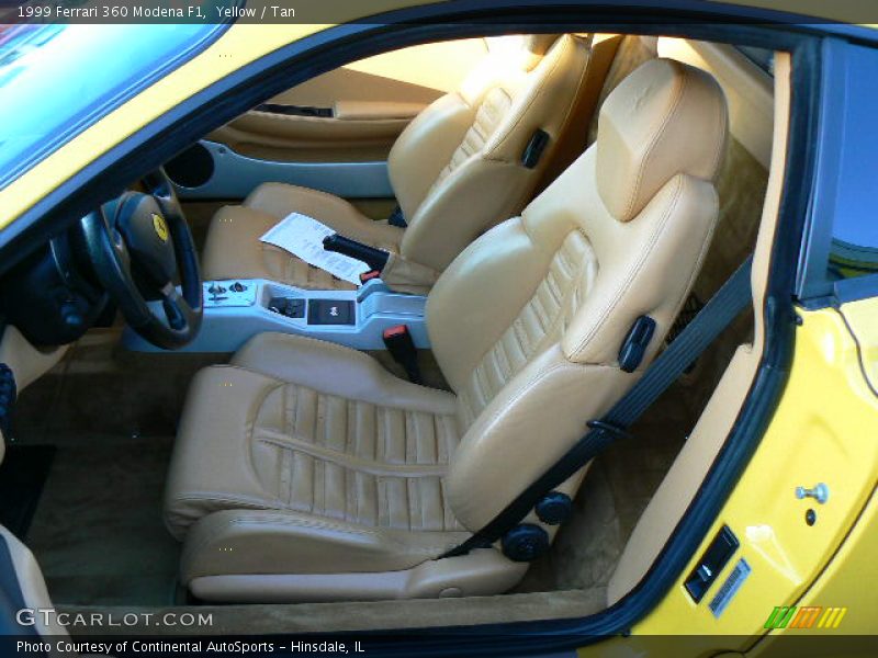 Yellow / Tan 1999 Ferrari 360 Modena F1