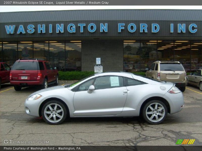 Liquid Silver Metallic / Medium Gray 2007 Mitsubishi Eclipse SE Coupe