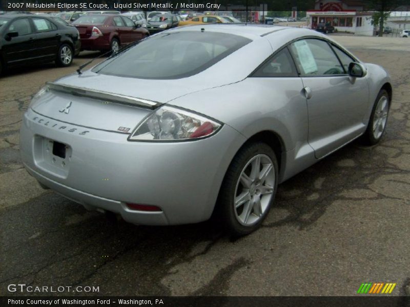 Liquid Silver Metallic / Medium Gray 2007 Mitsubishi Eclipse SE Coupe