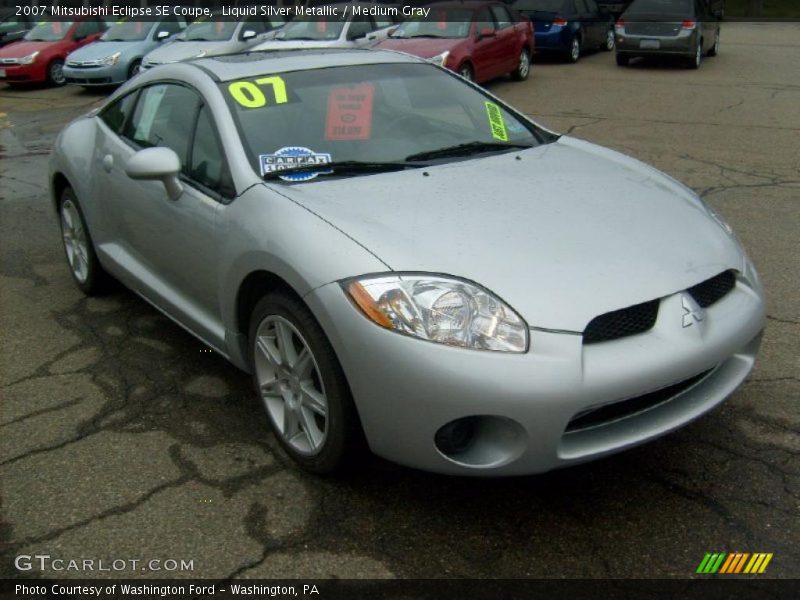 Liquid Silver Metallic / Medium Gray 2007 Mitsubishi Eclipse SE Coupe
