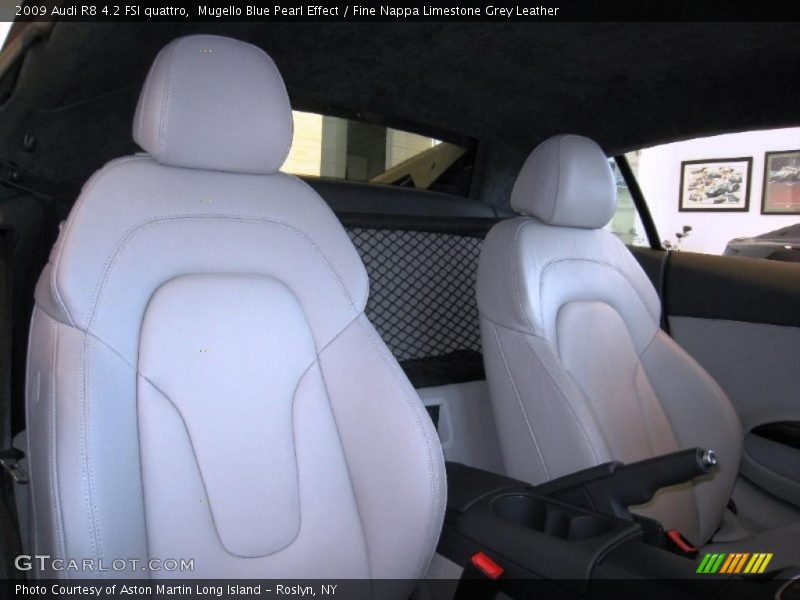 Mugello Blue Pearl Effect / Fine Nappa Limestone Grey Leather 2009 Audi R8 4.2 FSI quattro