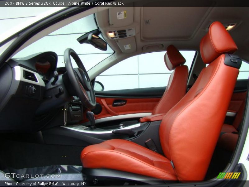Alpine White / Coral Red/Black 2007 BMW 3 Series 328xi Coupe