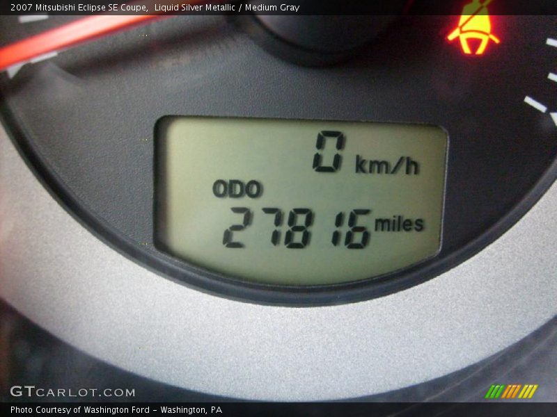 Liquid Silver Metallic / Medium Gray 2007 Mitsubishi Eclipse SE Coupe