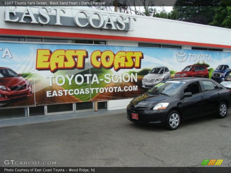 Black Sand Pearl / Dark Charcoal 2007 Toyota Yaris Sedan