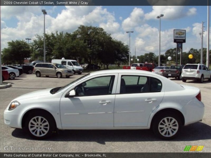 Summit White / Gray 2009 Chevrolet Cobalt LT Sedan