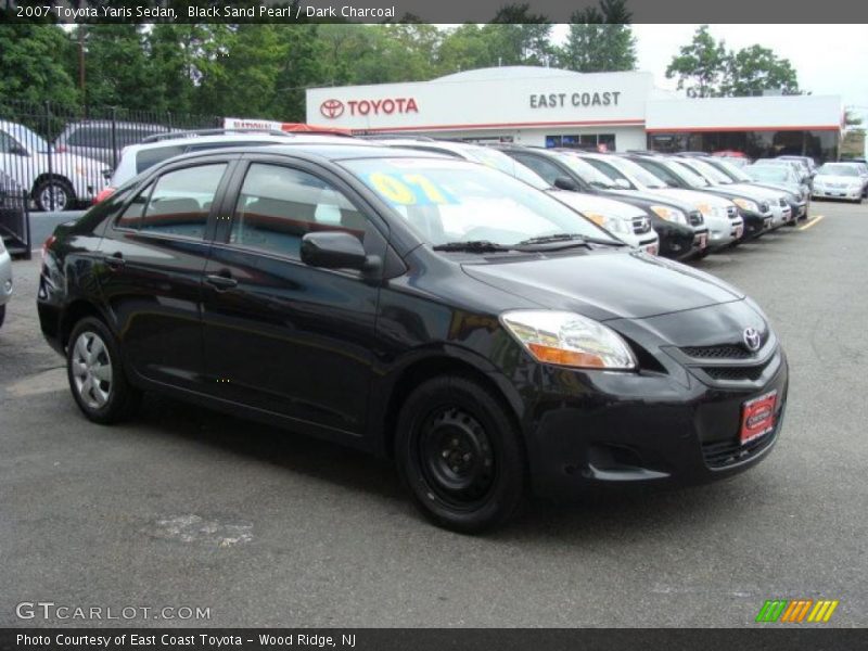 Black Sand Pearl / Dark Charcoal 2007 Toyota Yaris Sedan