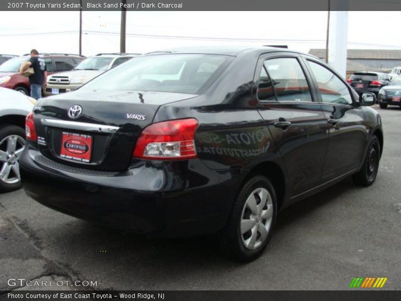 Black Sand Pearl / Dark Charcoal 2007 Toyota Yaris Sedan