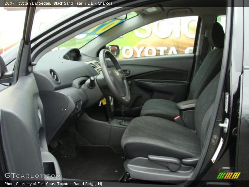 Black Sand Pearl / Dark Charcoal 2007 Toyota Yaris Sedan