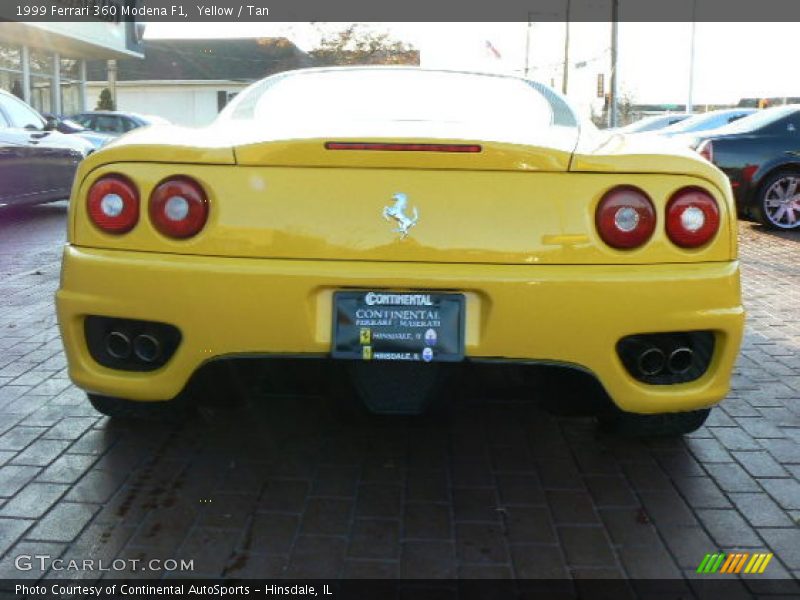 Yellow / Tan 1999 Ferrari 360 Modena F1
