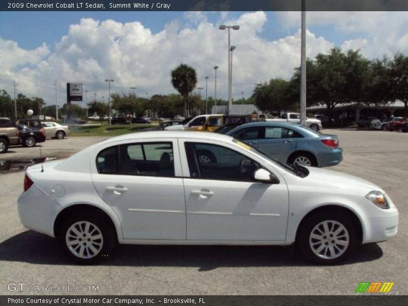 Summit White / Gray 2009 Chevrolet Cobalt LT Sedan