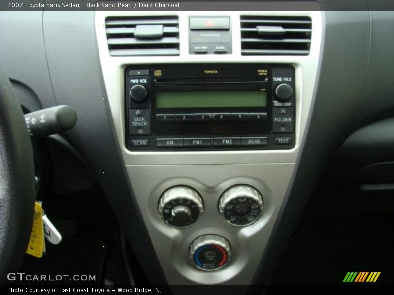 Black Sand Pearl / Dark Charcoal 2007 Toyota Yaris Sedan