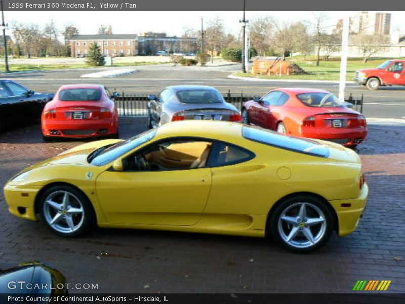 Yellow / Tan 1999 Ferrari 360 Modena F1