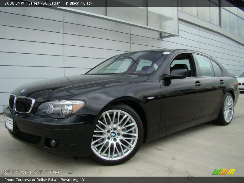Jet Black / Black 2008 BMW 7 Series 750i Sedan