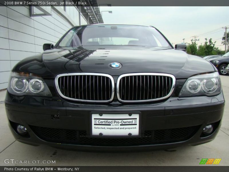 Jet Black / Black 2008 BMW 7 Series 750i Sedan