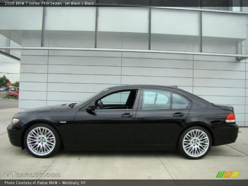 Jet Black / Black 2008 BMW 7 Series 750i Sedan