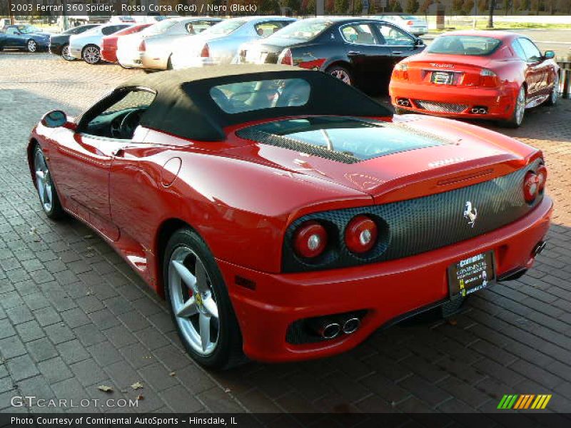 Rosso Corsa (Red) / Nero (Black) 2003 Ferrari 360 Spider