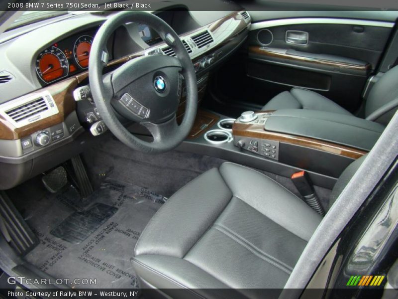 Jet Black / Black 2008 BMW 7 Series 750i Sedan