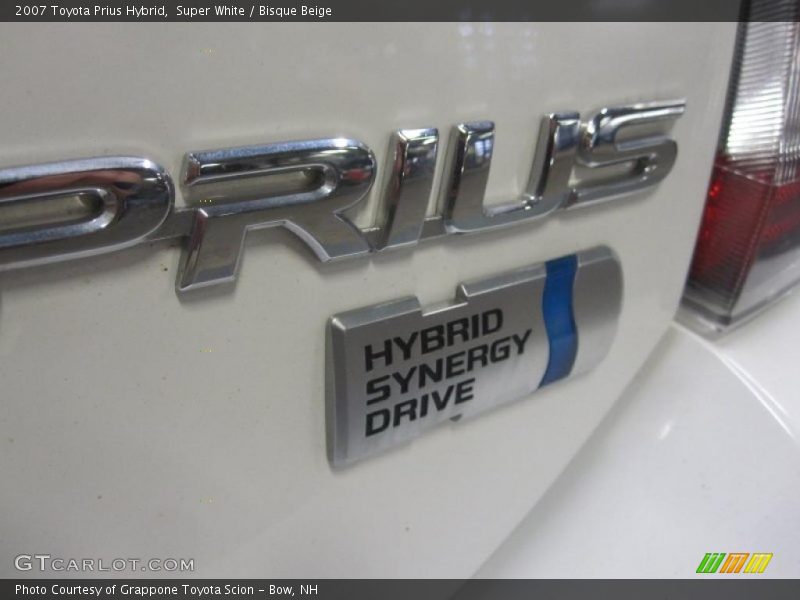 Super White / Bisque Beige 2007 Toyota Prius Hybrid