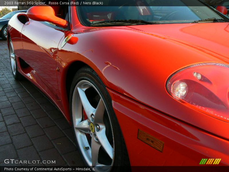 Rosso Corsa (Red) / Nero (Black) 2003 Ferrari 360 Spider