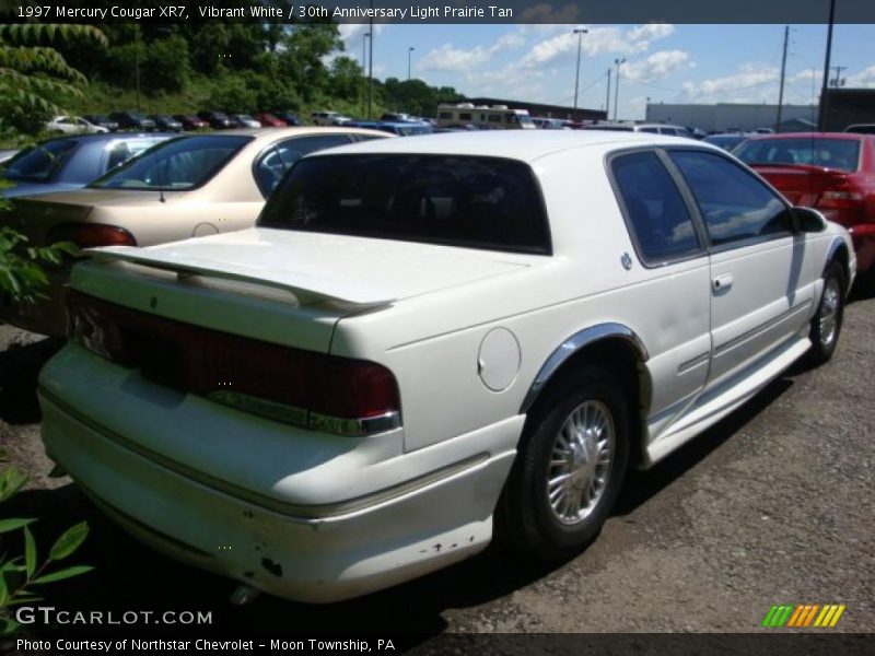 Vibrant White / 30th Anniversary Light Prairie Tan 1997 Mercury Cougar XR7