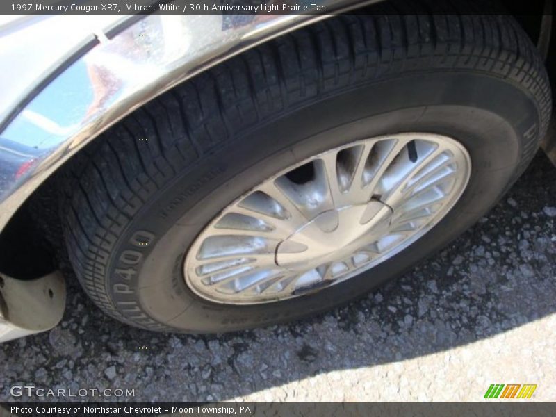 Vibrant White / 30th Anniversary Light Prairie Tan 1997 Mercury Cougar XR7