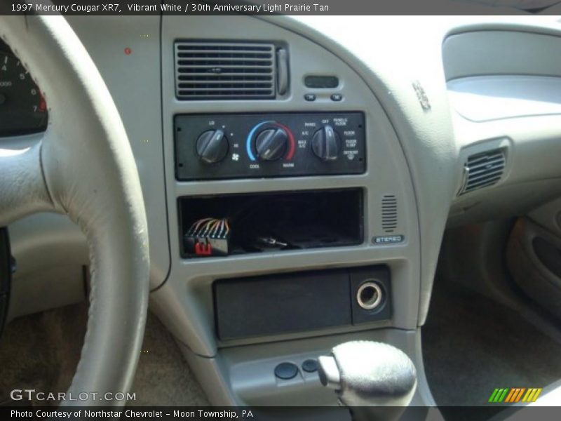 Vibrant White / 30th Anniversary Light Prairie Tan 1997 Mercury Cougar XR7