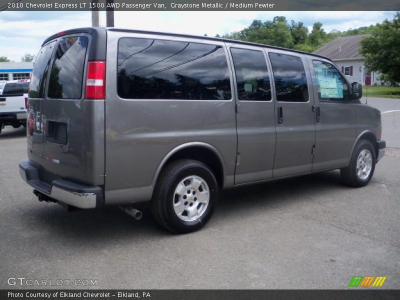 Graystone Metallic / Medium Pewter 2010 Chevrolet Express LT 1500 AWD Passenger Van