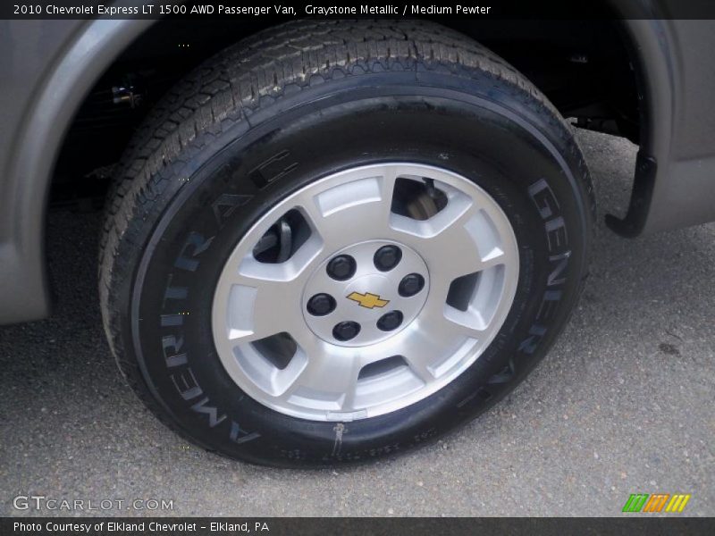 Graystone Metallic / Medium Pewter 2010 Chevrolet Express LT 1500 AWD Passenger Van