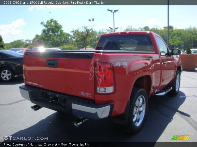 Fire Red / Dark Titanium 2008 GMC Sierra 1500 SLE Regular Cab 4x4