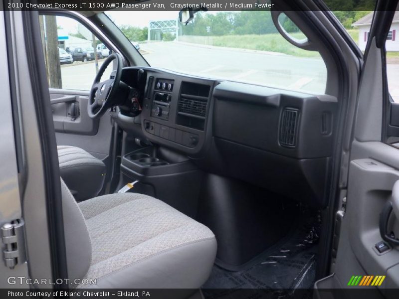 Graystone Metallic / Medium Pewter 2010 Chevrolet Express LT 1500 AWD Passenger Van