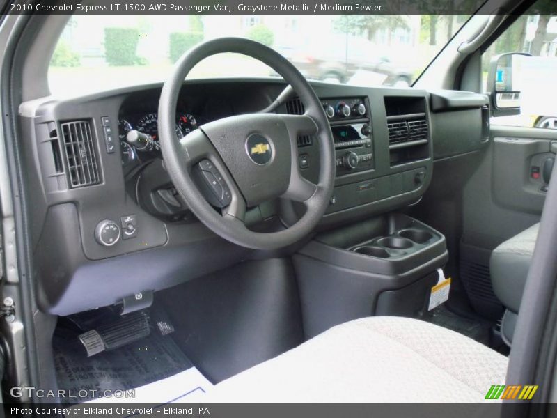 Graystone Metallic / Medium Pewter 2010 Chevrolet Express LT 1500 AWD Passenger Van