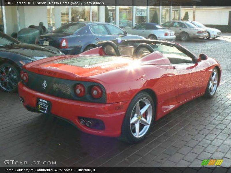 Rosso Corsa (Red) / Nero (Black) 2003 Ferrari 360 Spider