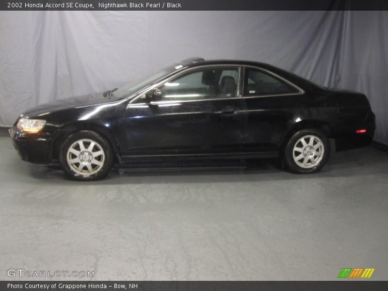 Nighthawk Black Pearl / Black 2002 Honda Accord SE Coupe