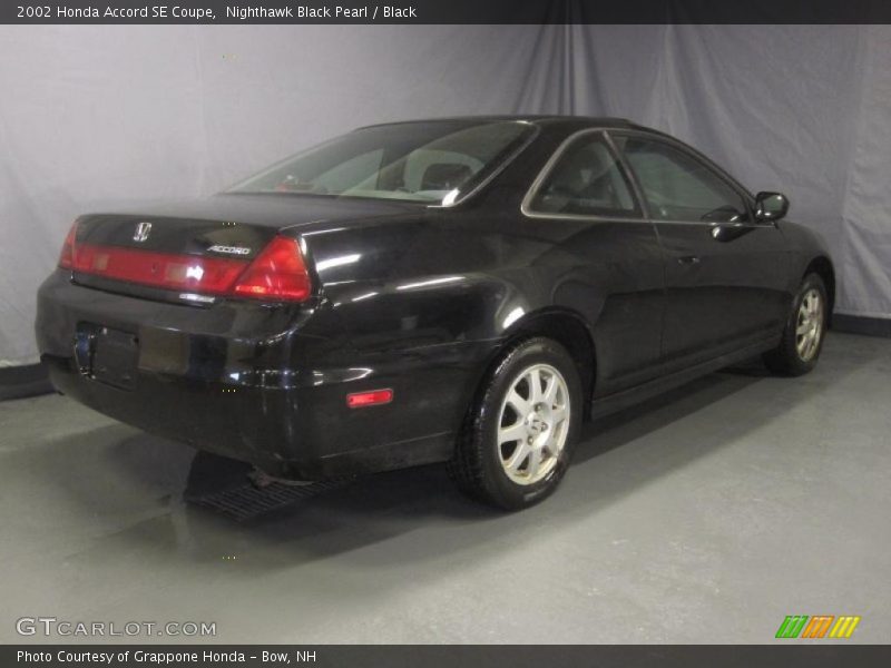 Nighthawk Black Pearl / Black 2002 Honda Accord SE Coupe