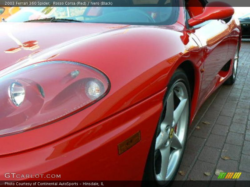 Rosso Corsa (Red) / Nero (Black) 2003 Ferrari 360 Spider